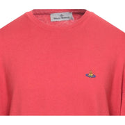 Vivienne Westwood Orb Logo Coral Pink Knitted Sweatshirt