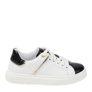 Balmain Kids Golden Logo Black and White Trainers