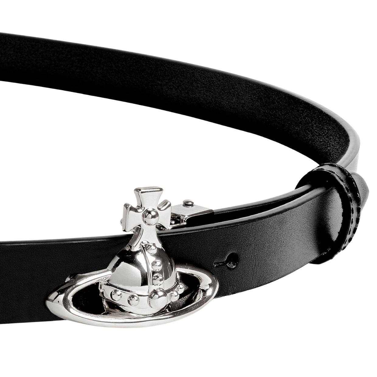 Vivienne Westwood Palladio Small Orb Buckle Belt