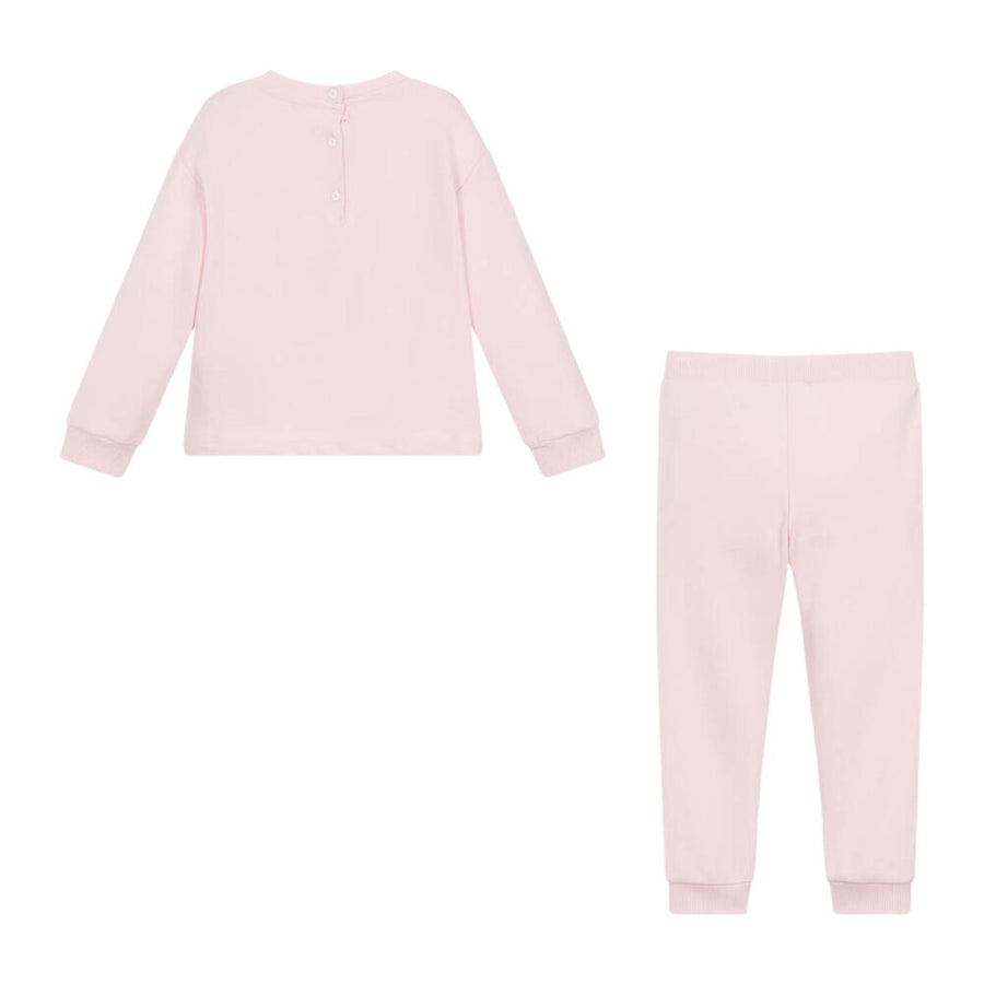 Balmain Baby Embroidered Logo Pink Tracksuit