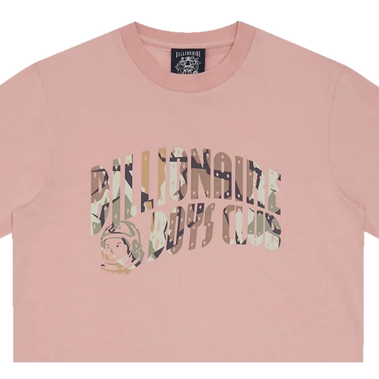 Billionaire Boys Club Camo Arch Logo Pink T-Shirt