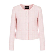 Emporio Armani Lurex Tweed Pink Jacket