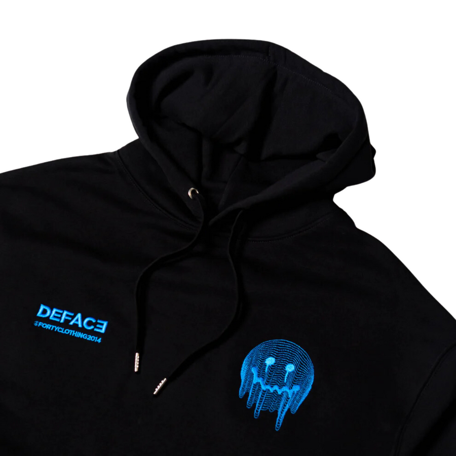 Forty Deface TOPO Black/Blue Hoodie