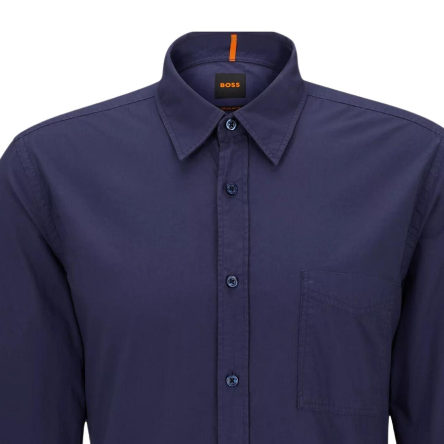 BOSS Relegant Navy Regular Fit Shirt