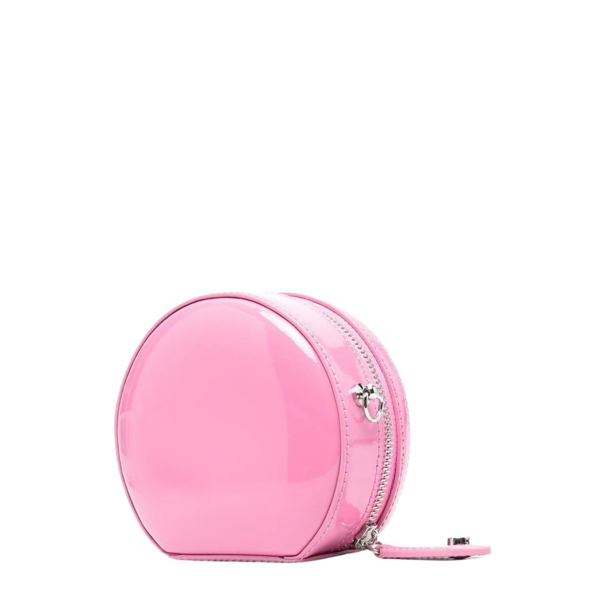 Vivienne Westwood Shiny Patent Pink Mini Round Crossbody Bag