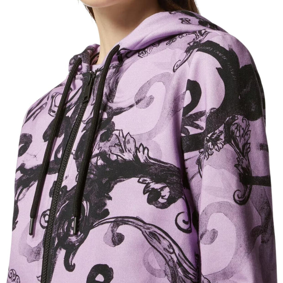 Versace Jeans Couture Watercolour Couture Violet Hoodie