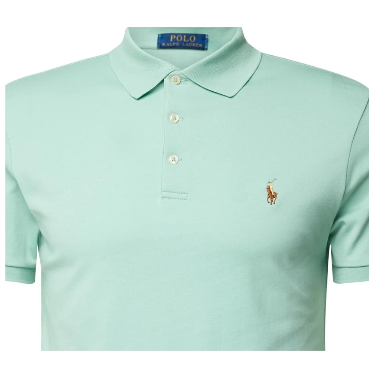Polo Ralph Lauren Green Logo Slim Fit Polo Shirt