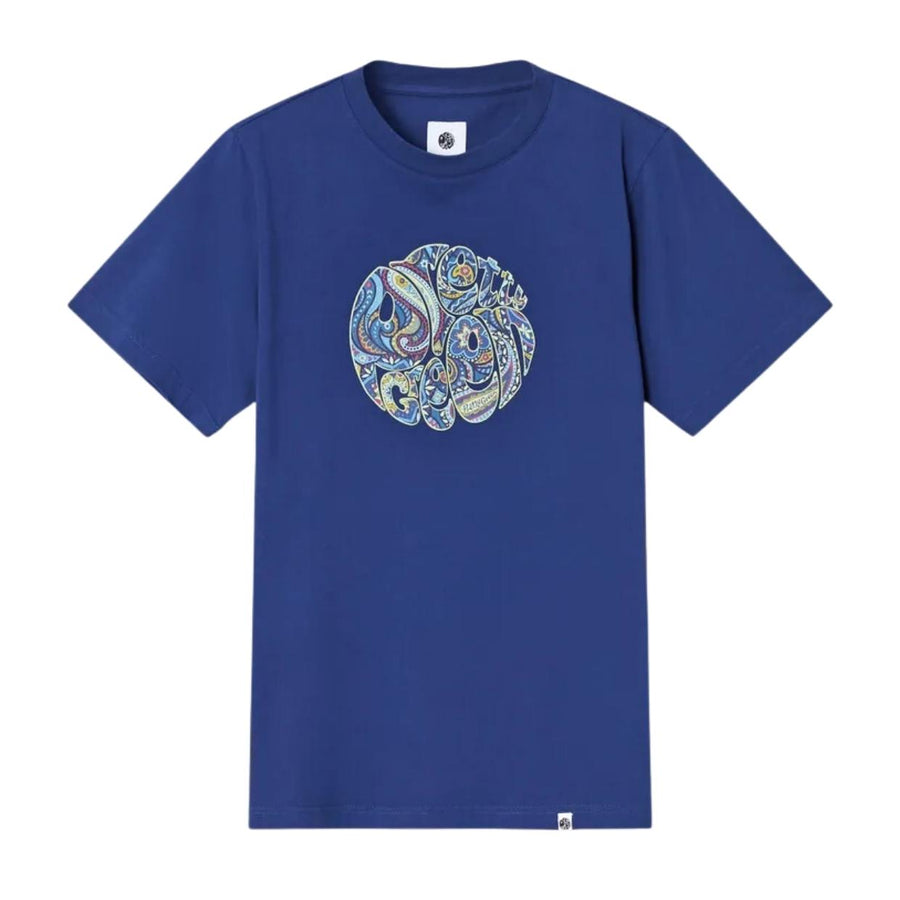 Pretty Green Marriot Paisley Logo Blue T-Shirt