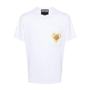 Versace Jeans Couture Heart Couture Print Chest Pocket White T-Shirt
