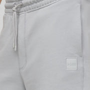 BOSS Logo Patch Sewalk Grey Sweat Shorts