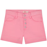 Billieblush Kids Pink Sequin Denim Shorts