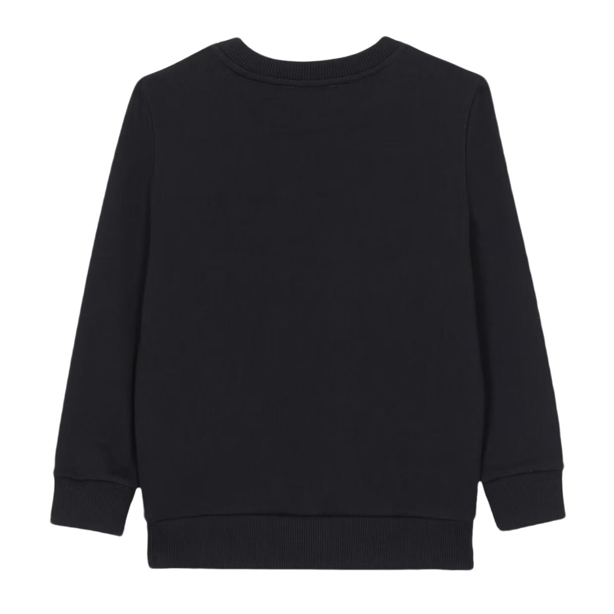 Balmain Kids Contrast Logo Black Sweatshirt