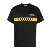 Versace Jeans Couture Chain Logo Black T-Shirt