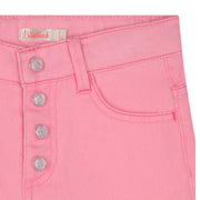Billieblush Kids Pink Sequin Denim Shorts