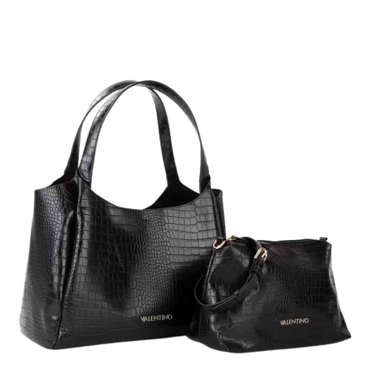 Valentino Bags Wool Black Shopping Bag