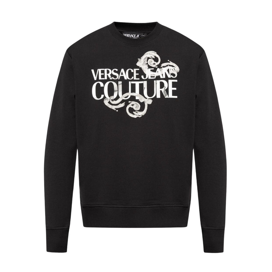 Versace Jeans Couture Watercolour Couture Logo Black Sweatshirt