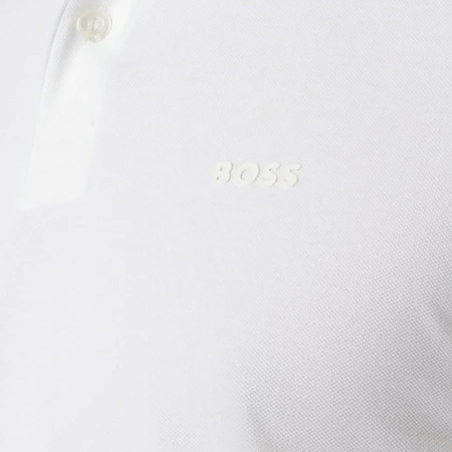 BOSS Pio 1 Regular Fit White Polo Shirt