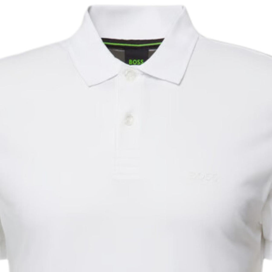 BOSS Pio 1 Regular Fit White Polo Shirt