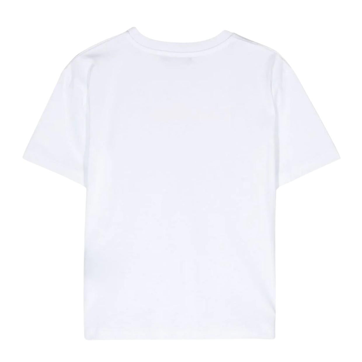 Balmain Kids Contrast Logo White T-Shirt