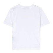 Balmain Kids Contrast Logo White T-Shirt