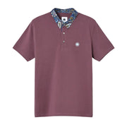 Pretty Green Marriot Paisley Collar Purple Polo Shirt