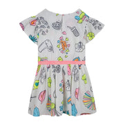 Billieblush Kids Colourful Graphic Print Dress