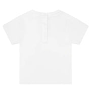 Balmain Baby Contrast Embroidered Logo White T-Shirt