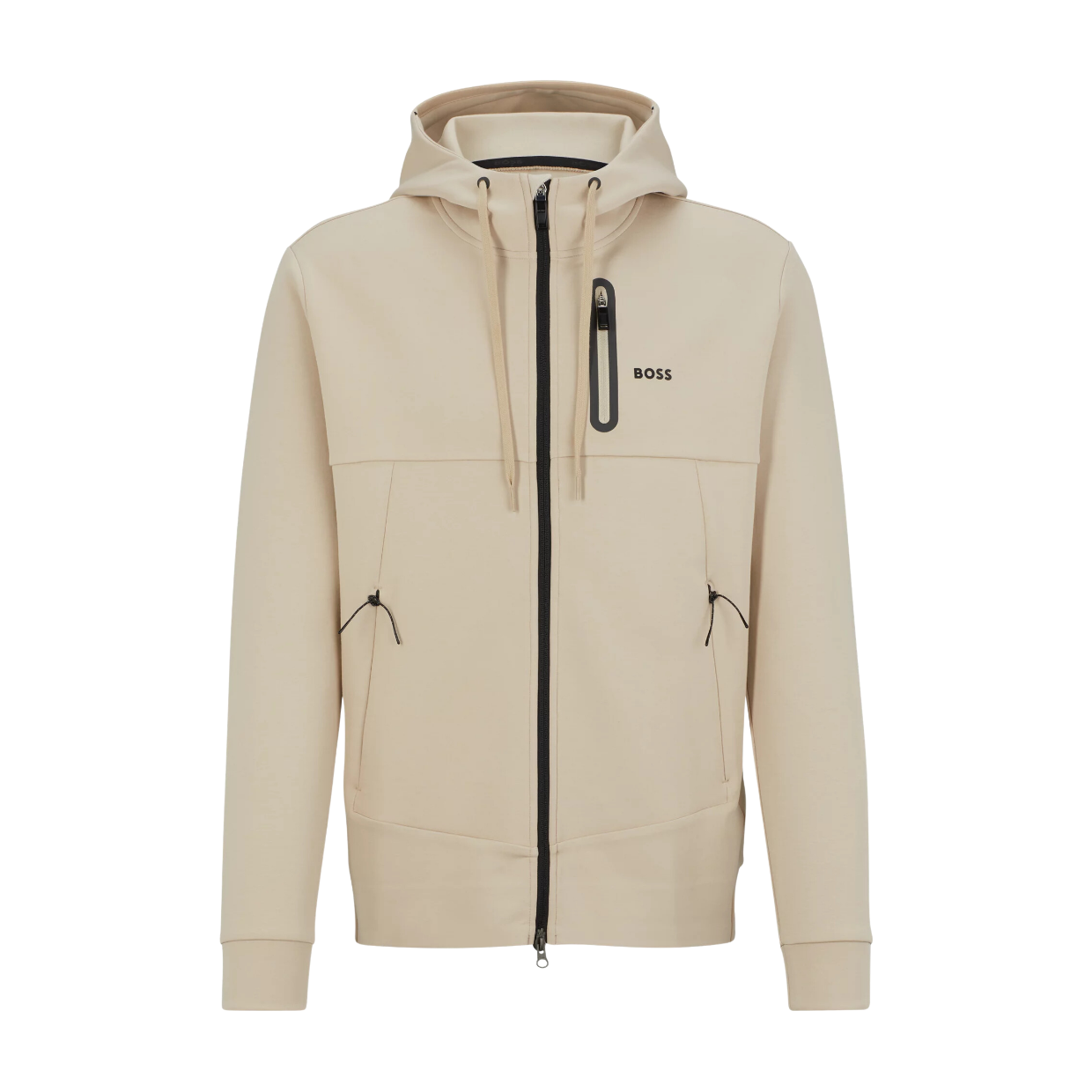 BOSS Beige Sariq Zip Up