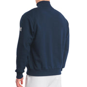 Sandbanks Navy Interlock Quarter Zip Sweatshirt