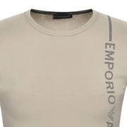 Emporio Armani Bodywear Side Logo Beige T-Shirt