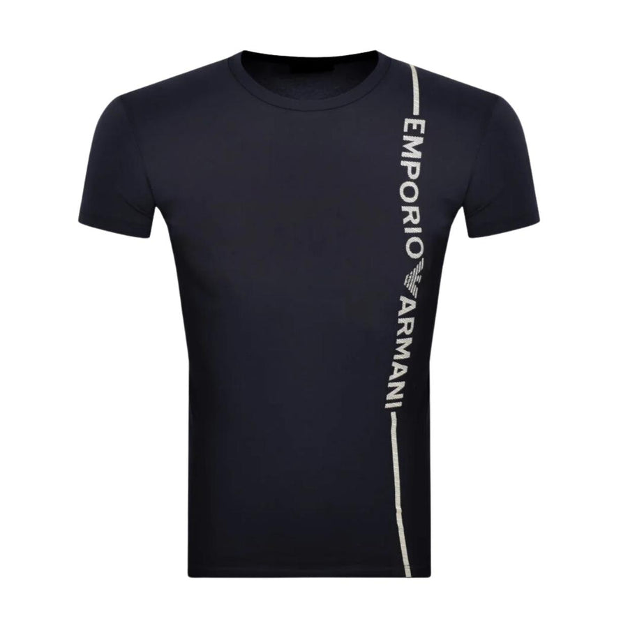 Emporio Armani Bodywear Side Logo Navy T-Shirt