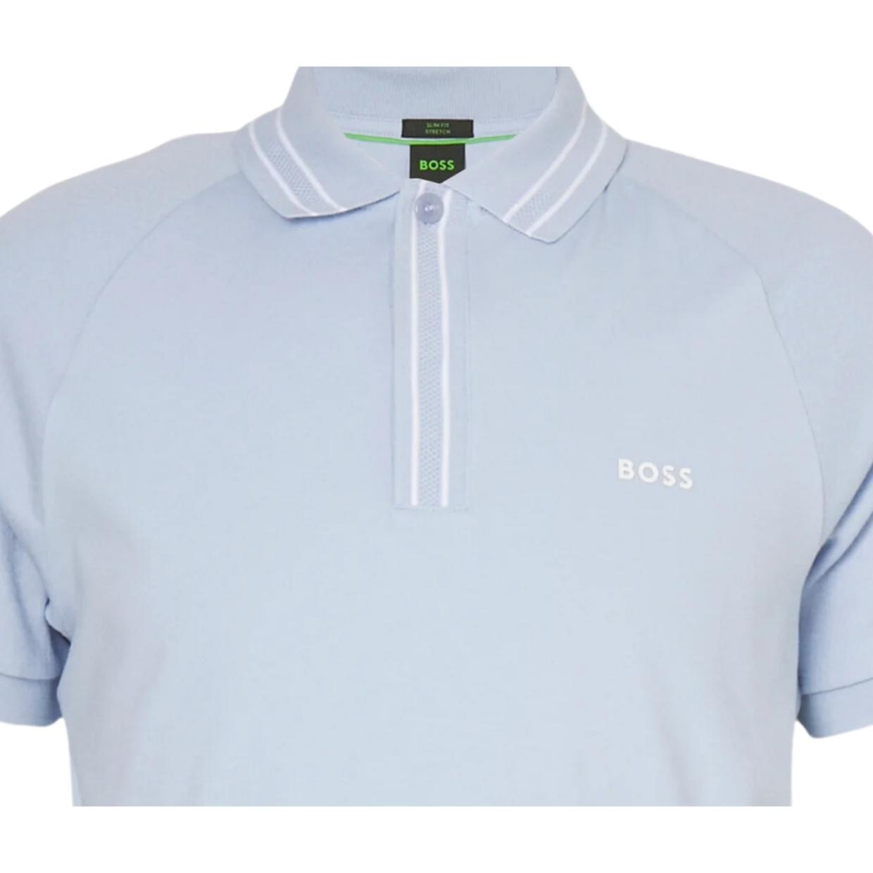 BOSS Slim Fit Paule 2 Blue Polo Shirt