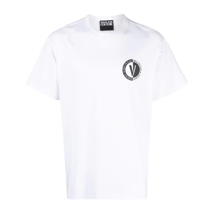 Versace Jeans Couture Emblem Logo White T-Shirt