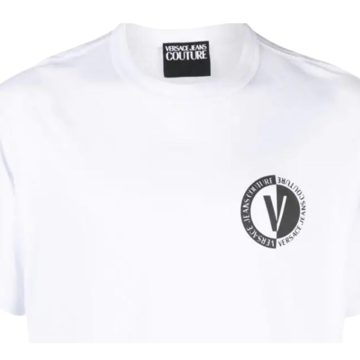 Versace Jeans Couture Emblem Logo White T-Shirt