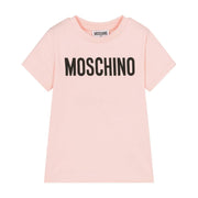 Moschino Kids Printed Logo Pink T-Shirt