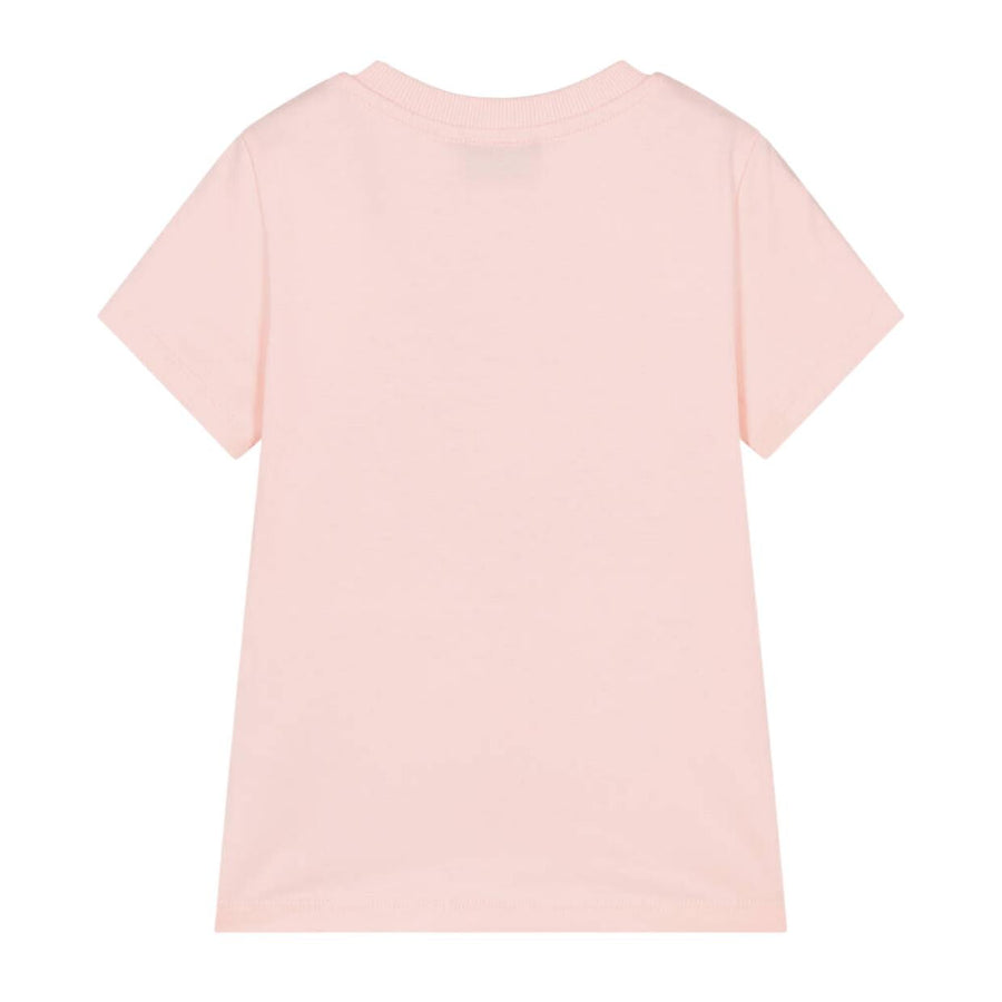 Moschino Kids Printed Logo Pink T-Shirt
