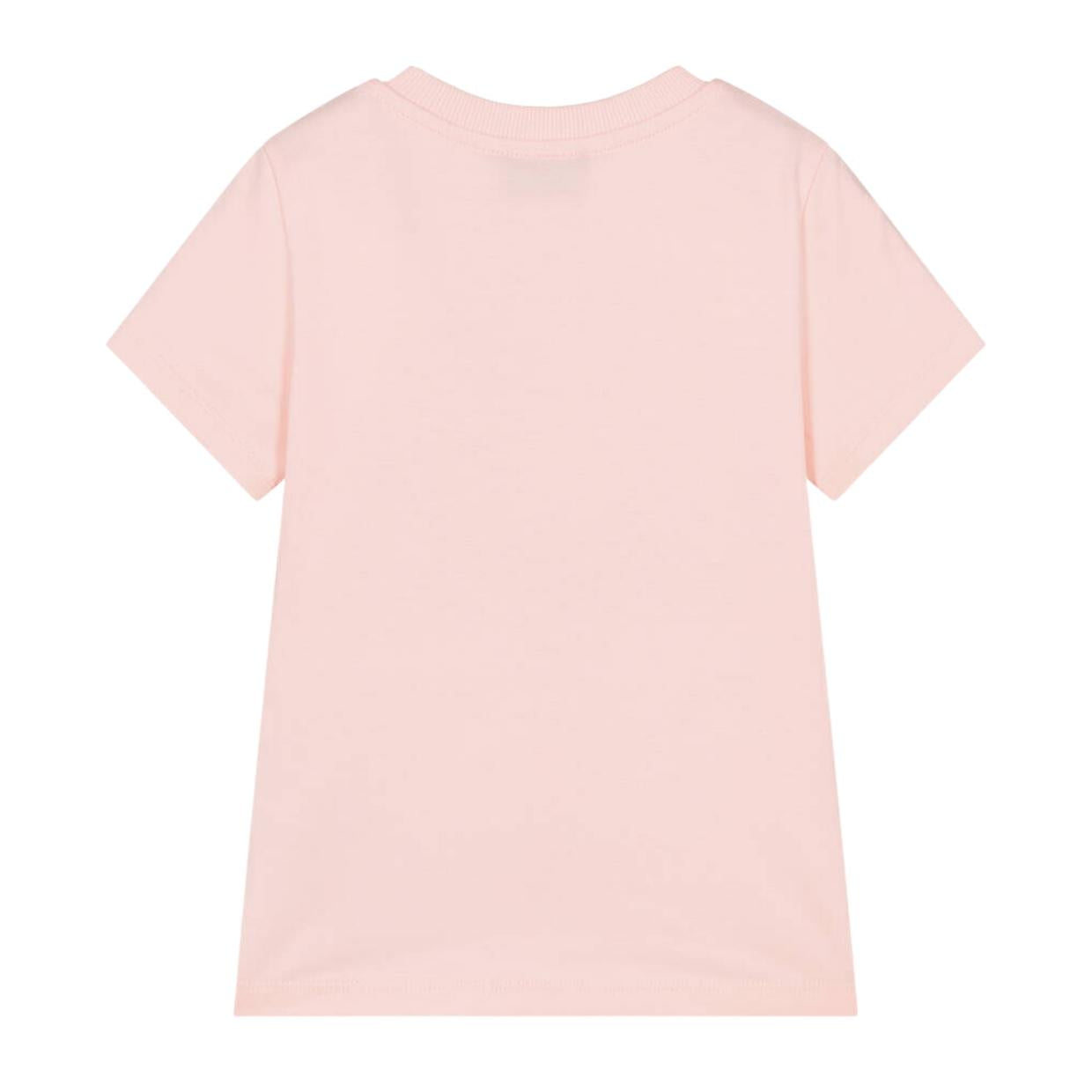 Moschino Kids Printed Logo Pink T-Shirt