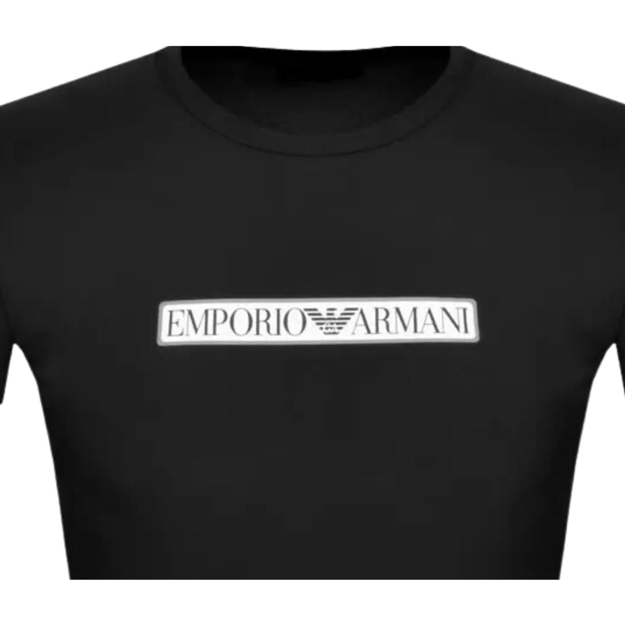 Emporio Armani Bodywear Logo Label Black T-Shirt
