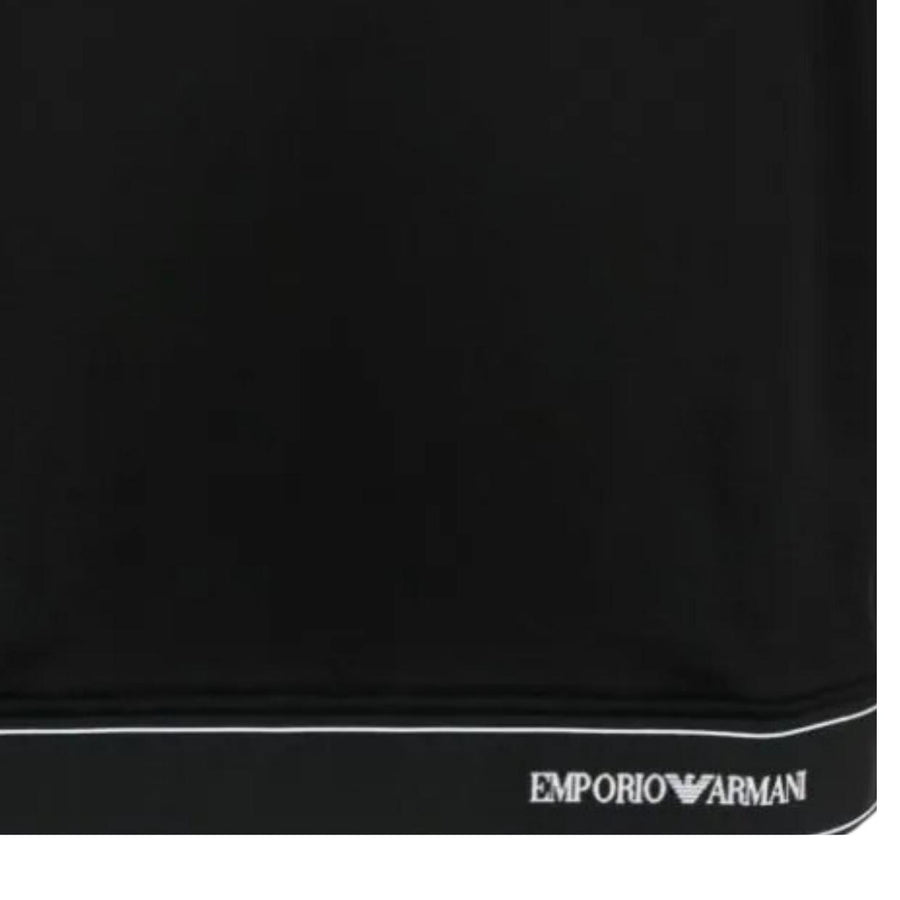 Emporio Armani Logo Tape Short Sleeve Black T-Shirt