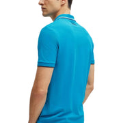 BOSS Paddy Pro Contrast Logo Turquoise Polo Shirt