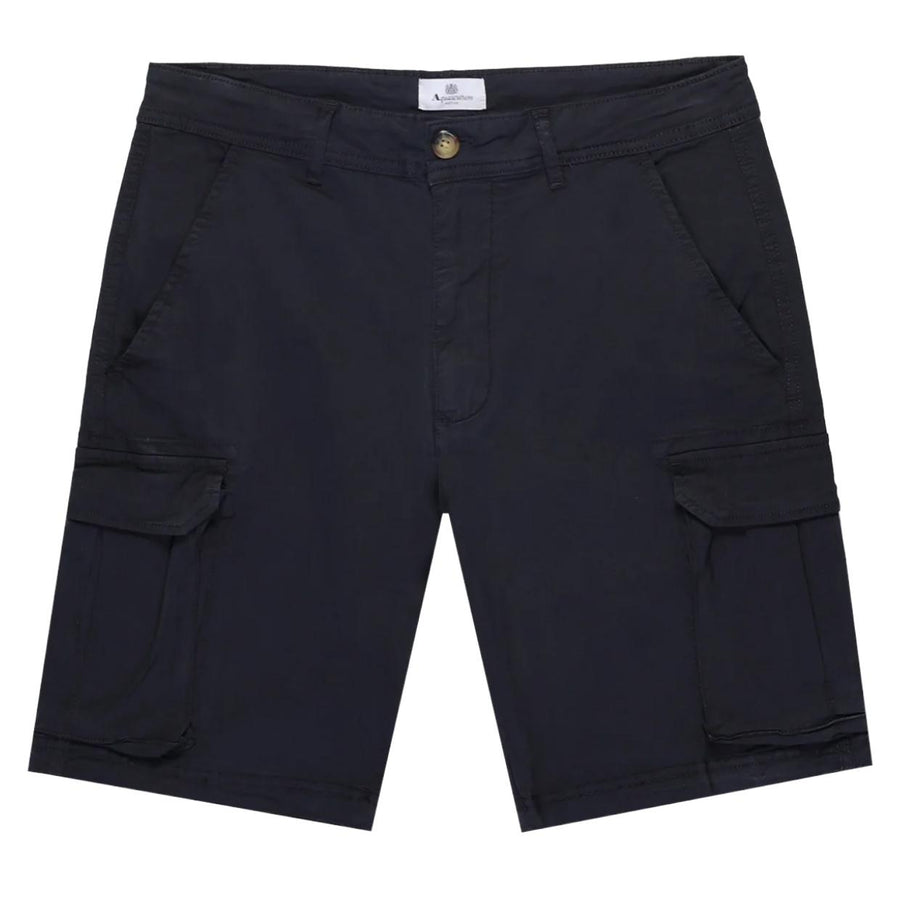 Aquascutum Active Relaxed Fit Navy Cargo Shorts