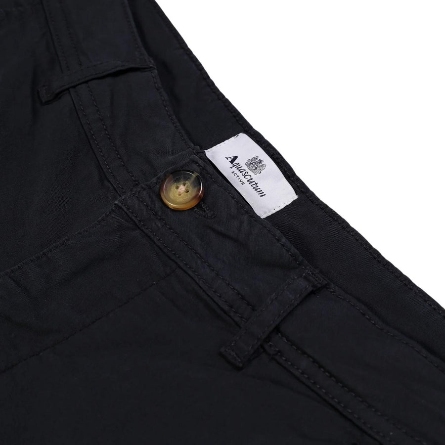 Aquascutum Active Relaxed Fit Navy Cargo Shorts