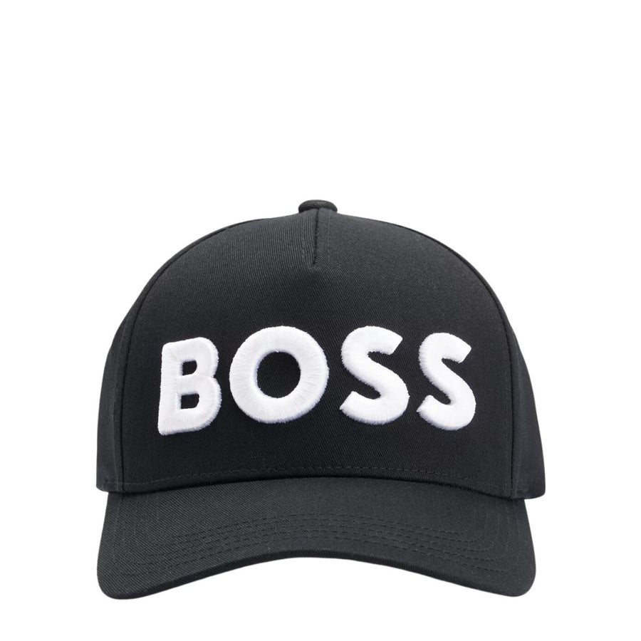 BOSS Large Embroidered Logo Sevile Black Cap