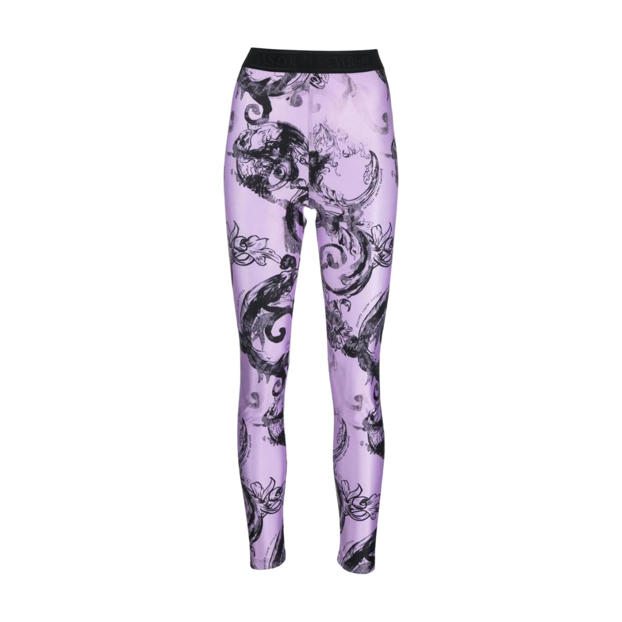 Versace Jeans Couture Watercolour Couture Violet Leggings – Retro Designer  Wear