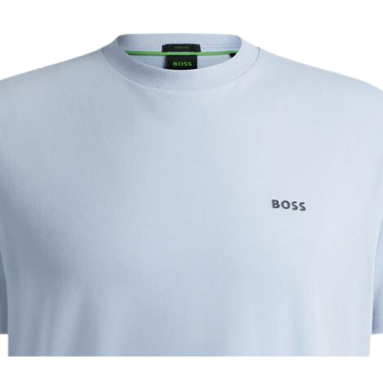 BOSS Contrast Logo Blue T-Shirt