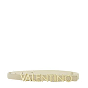 Valentino Bags Lettering Logo Belty Beige/Oro Belt