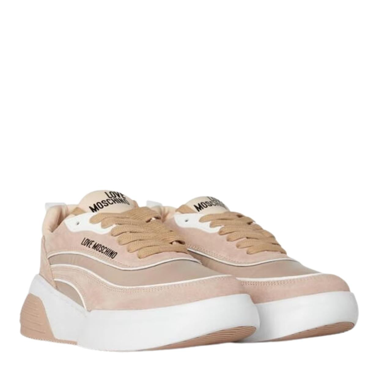 Love Moschino Logo Suede Trainers