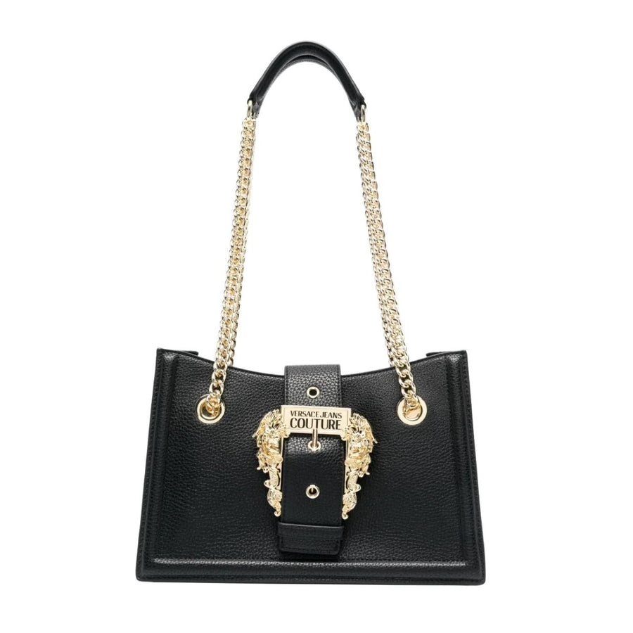 Versace Jean Couture Baroque Buckle Medium Shoulder Bag
