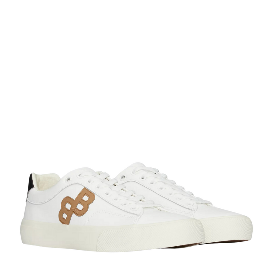 BOSS Aiden Tenn Double Monogram White Trainers