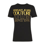 Versace Jeans Couture Upside Down Logo Black T-Shirt